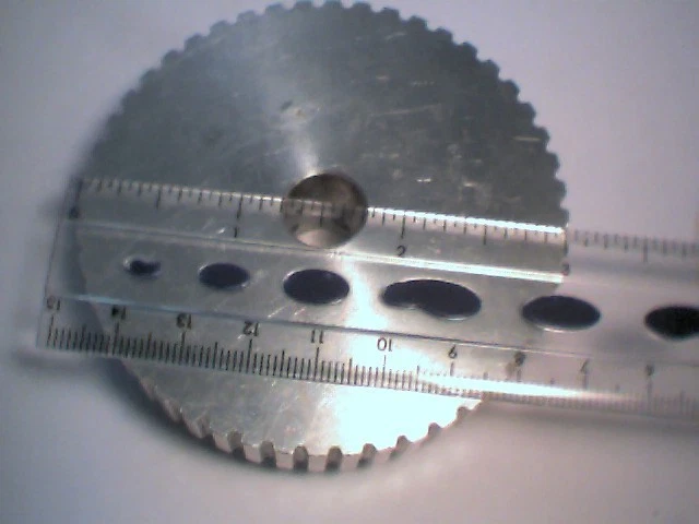 Aluminum Gear 3" OD 1/2" 0.5" shaft 48 teeth - image 2