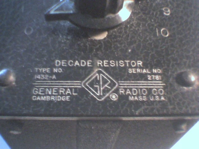 GENERAL RADIO 1432-A PRECISION OHM DECADE RESISTOR BOX S/N: 2781 - image 4