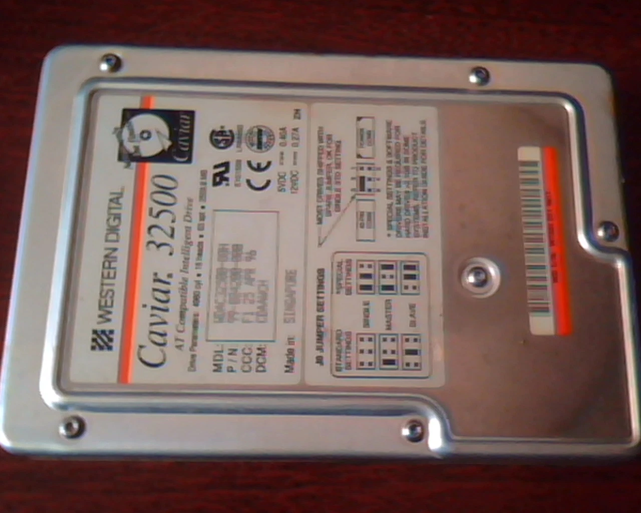 Hard Drive Disk IDE Western Digital Caviar 32500 WDAC32500-00H 99-004200-000 AT