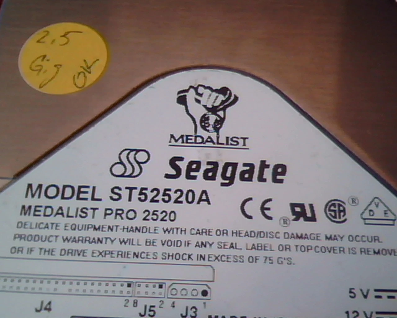 Hard Drive Disk IDE Seagate Medalist Pro 2520 ST52520A 9D3001-003 2564MB ✅TESTED - image 2