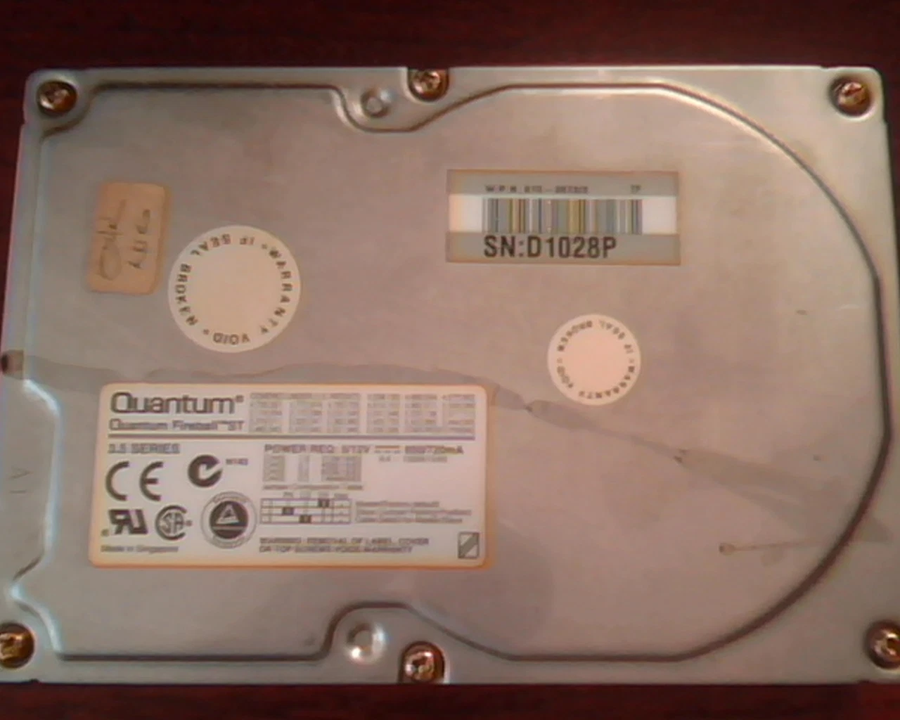 Hard Drive Disk IDE Quantum Fireball ST ST21A011 02-C 2.1AT ASTF 0810