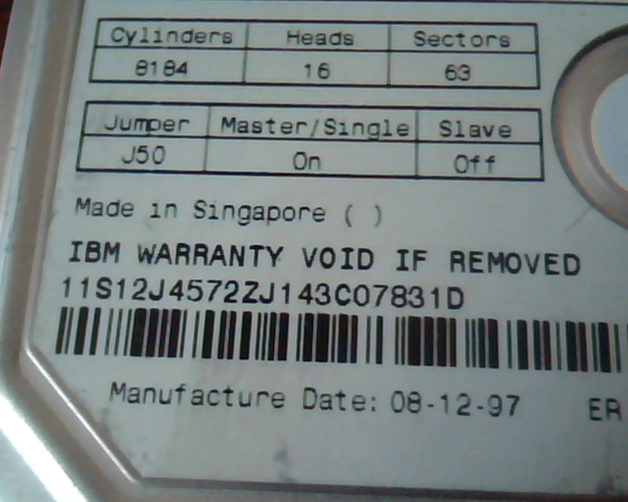 Hard Drive Disk IDE Maxtor 84200A8 07A 23A 2BA 12J4572 12J4574 4223 MB IBM - image 5