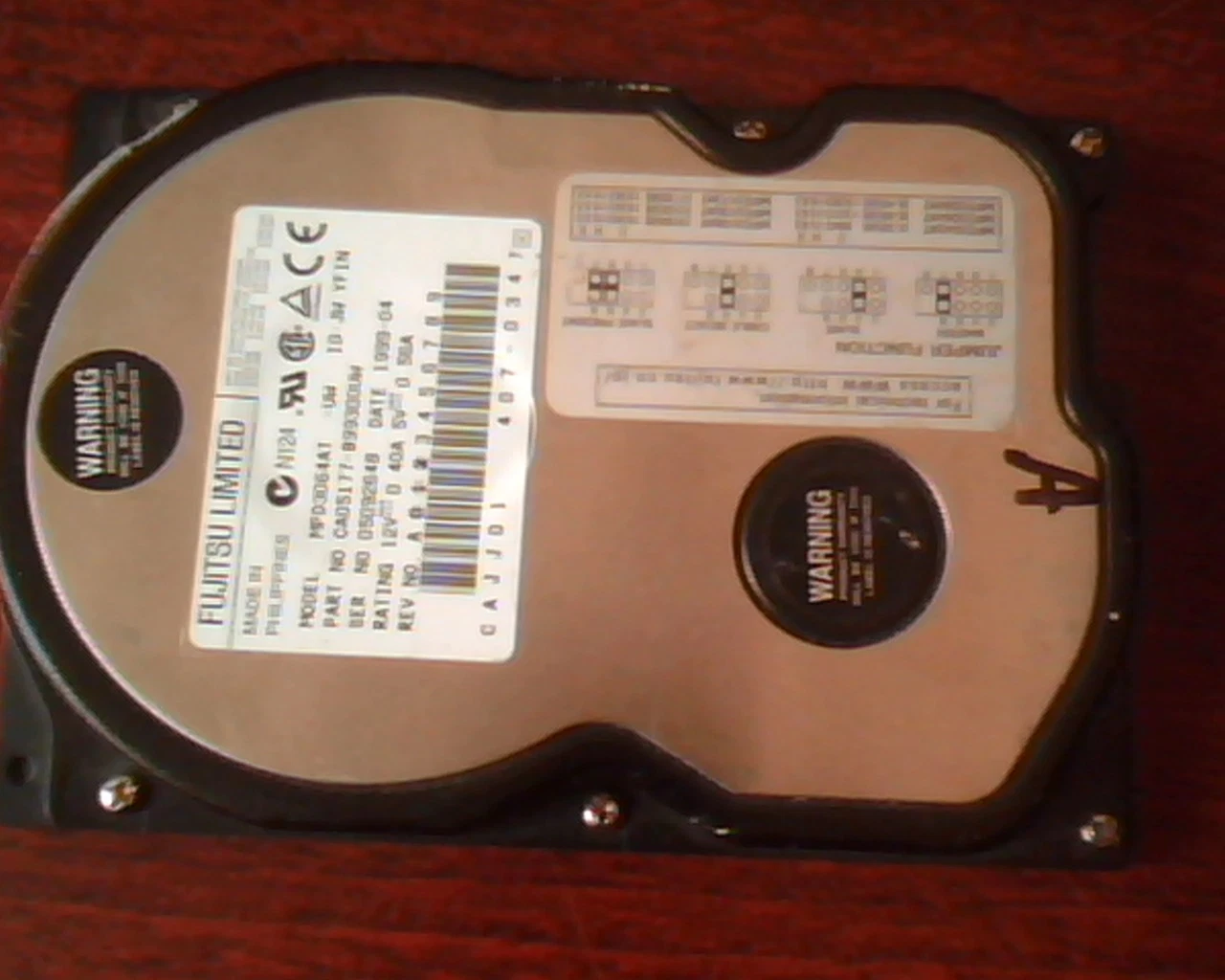 Hard Drive Disk IDE Fujitsu Limited MPD3064AT CA05177-B99300VW 407-0347 JW YFIN