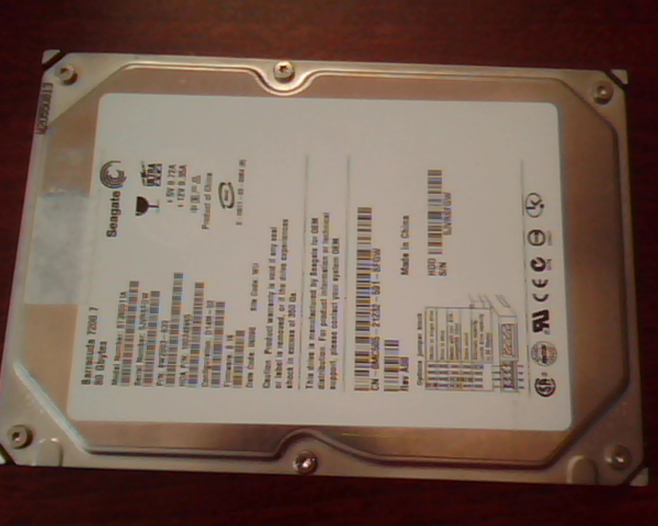 Hard Drive Disk IDE Seagate Barracuda 7200.7 ST380011A 9W2003-633 D14M-02 WU