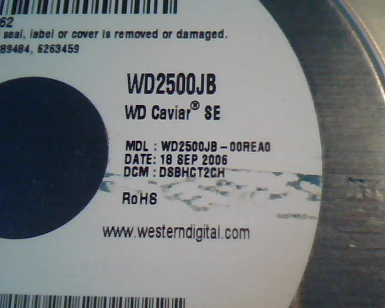 Hard Drive Disk IDE Western Digital WD2500JB-00REA0 Caviar SE DSBHCT2CH 250GB - image 3