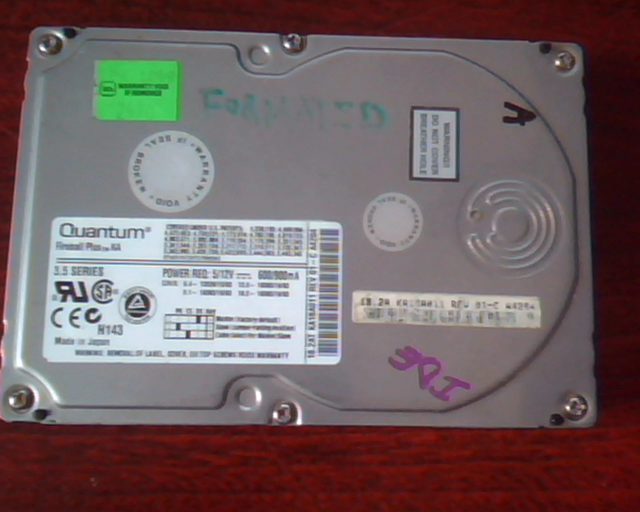 Hard Drive Disk IDE Quantum Fireball Plus KA KA18A011 01-C 18.2A A4204 3.5