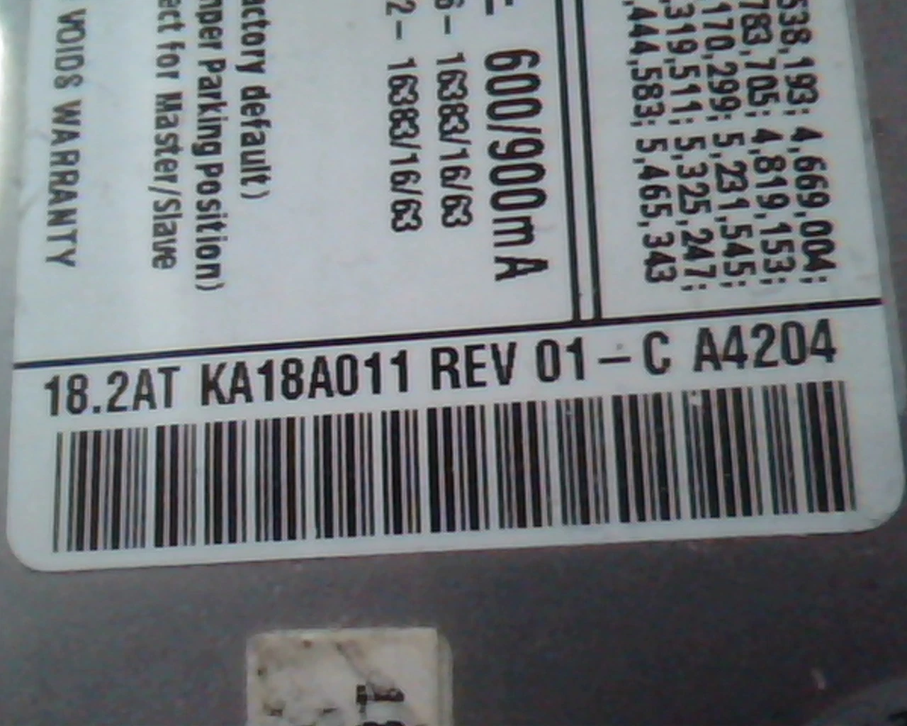 Hard Drive Disk IDE Quantum Fireball Plus KA KA18A011 01-C 18.2A A4204 3.5 - image 3