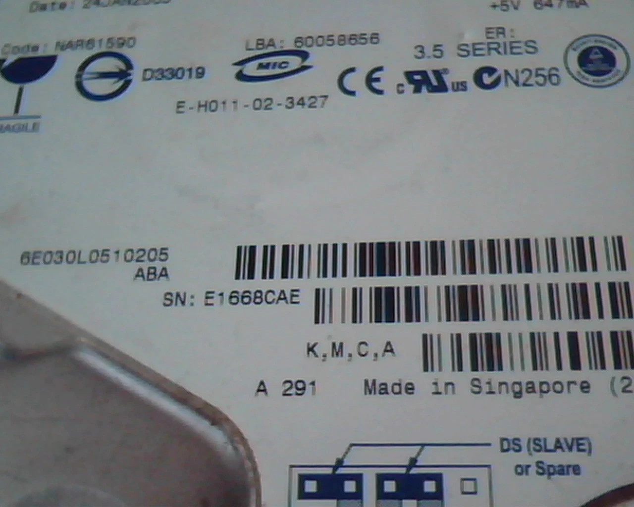 Hard Drive Disk IDE Maxtor DiamondMax Plus 8 30GB NAR61590 60058656 ATA - image 3