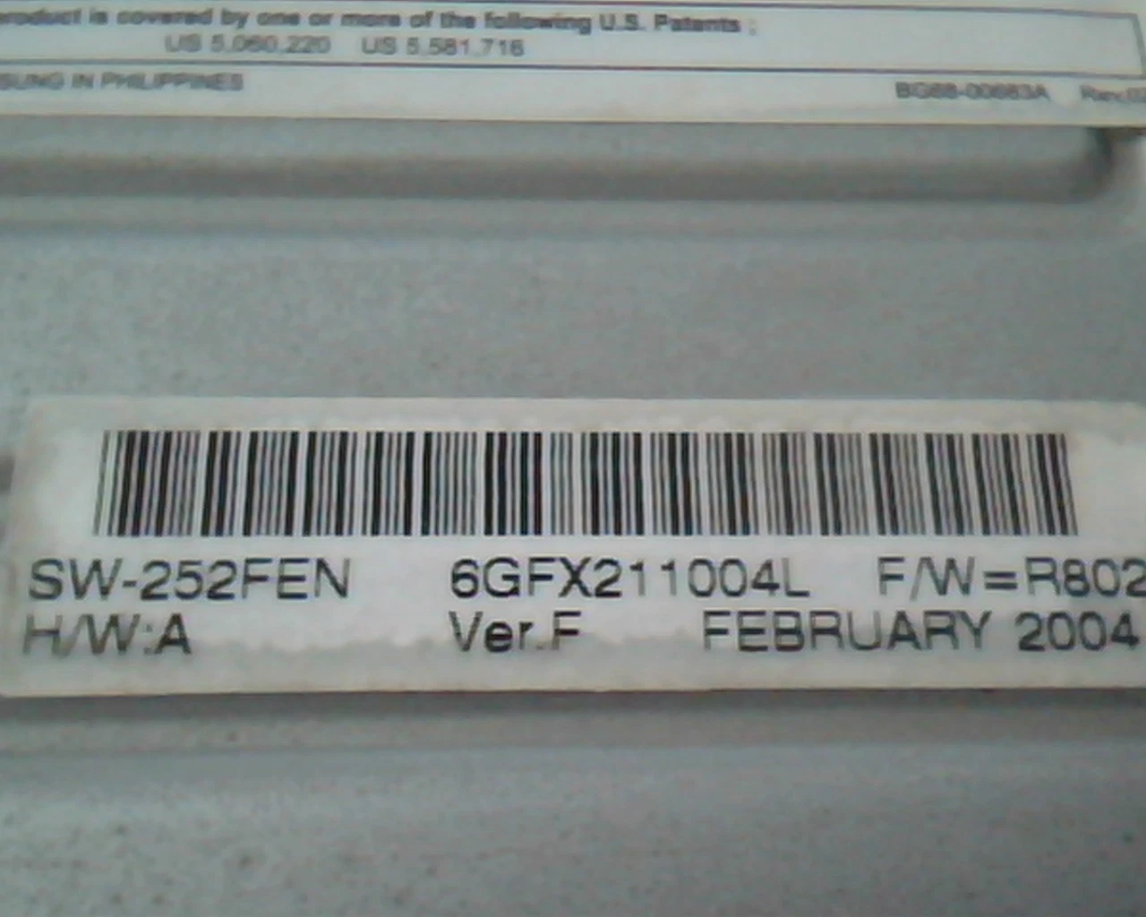 CD Drive IDE Samsung Rewritable SW-252 Ver F SW-252FEN 2004 52x32x52x - image 4