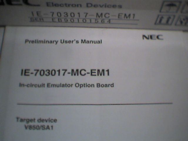 NEC IE-703017-MC-EM1 In-Circuit Emulator Option Board Card w/ accessories — image 2