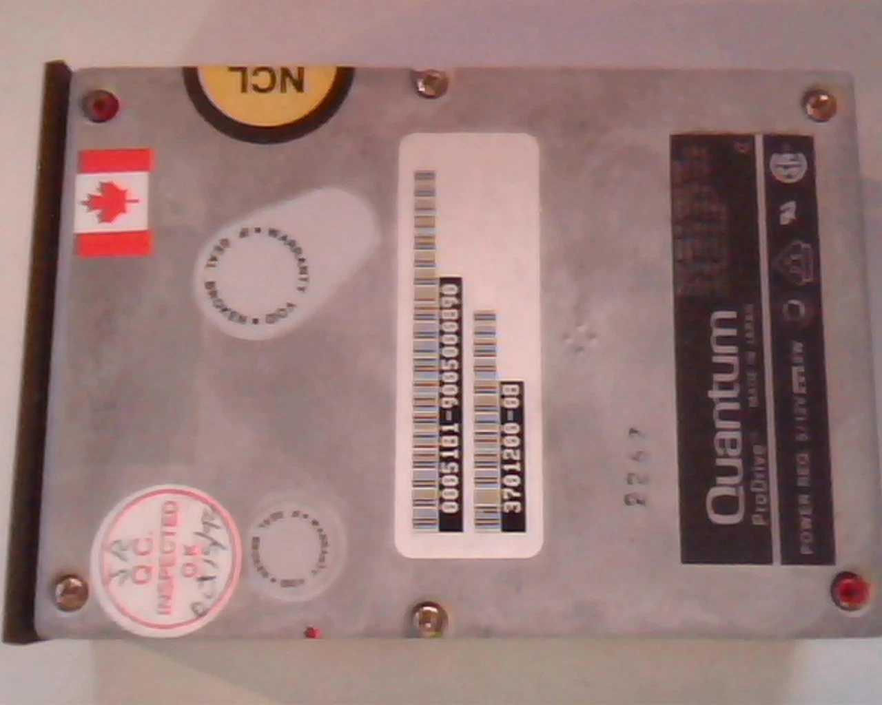 SCSI Hard Disk Drive Quantum ProDrive 105S 910-10-9403 50pin 3701200-08