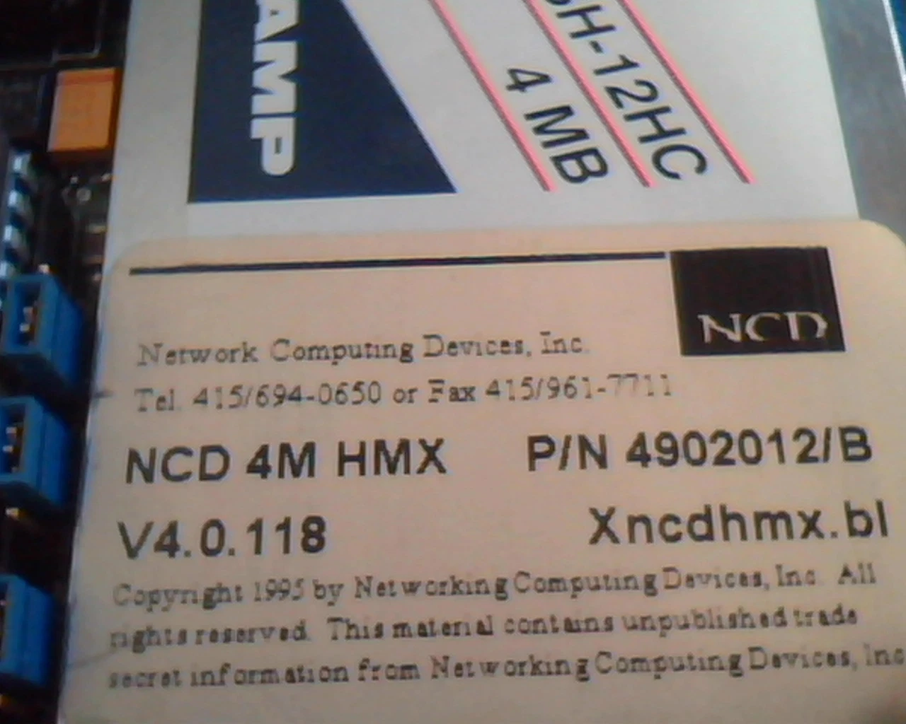 NCD Thin Client HMX with 4Mb Flash-12HC 4902012/B 4M - image 6