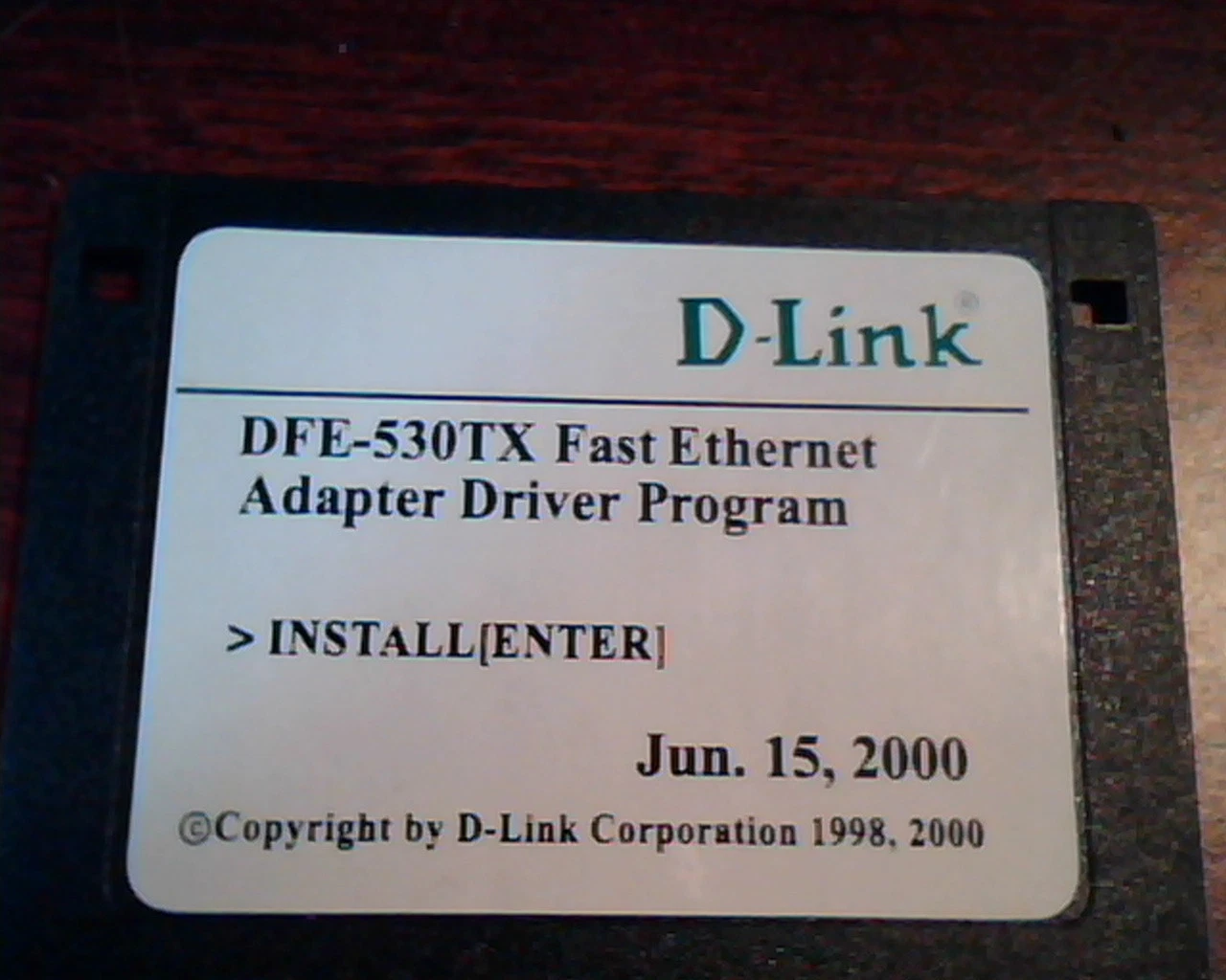 Floppy Disk D-Link DFE-530TX Fast Ethernet adapter driver program Jun 15 2000 - image 2