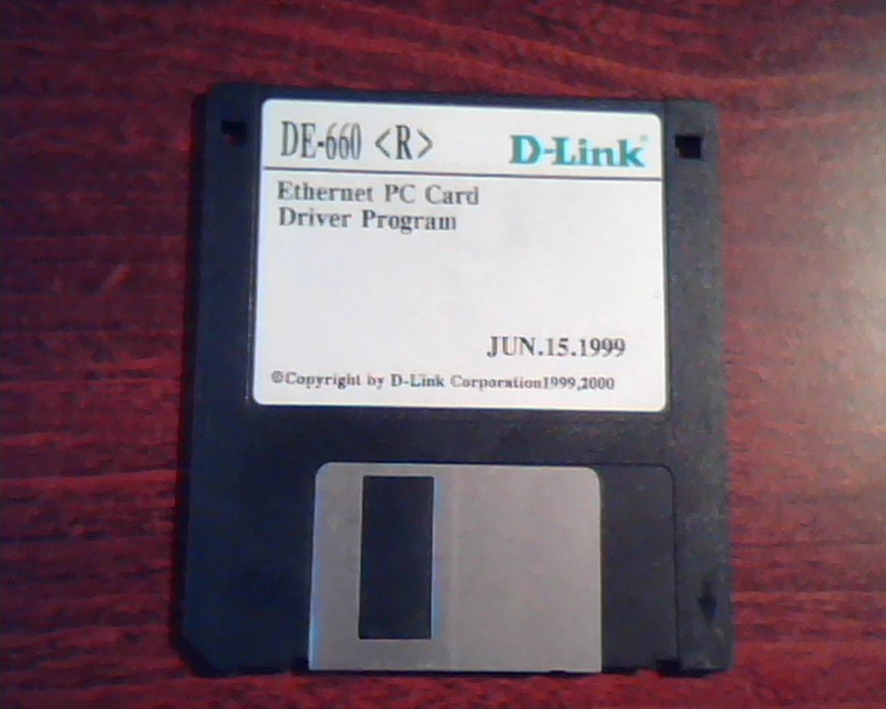 Floppy Disk D-Link DE-660 Ethernet PC Card Driver Program Jun.15.1999