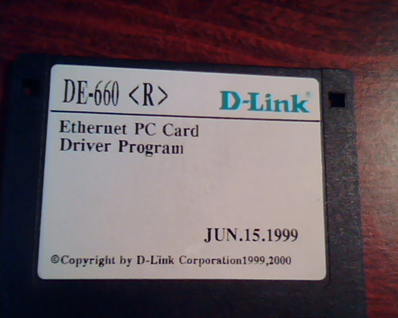 Floppy Disk D-Link DE-660 Ethernet PC Card Driver Program Jun.15.1999 - image 2