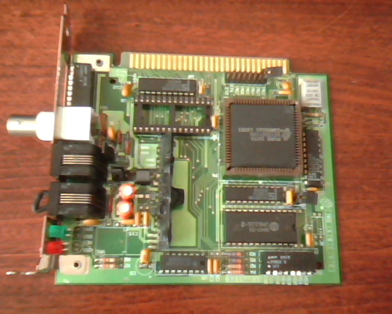 PDI507 Pure Data ARCnet 8-bit ISA NIC Network Card Twisted Pair Coax vintage