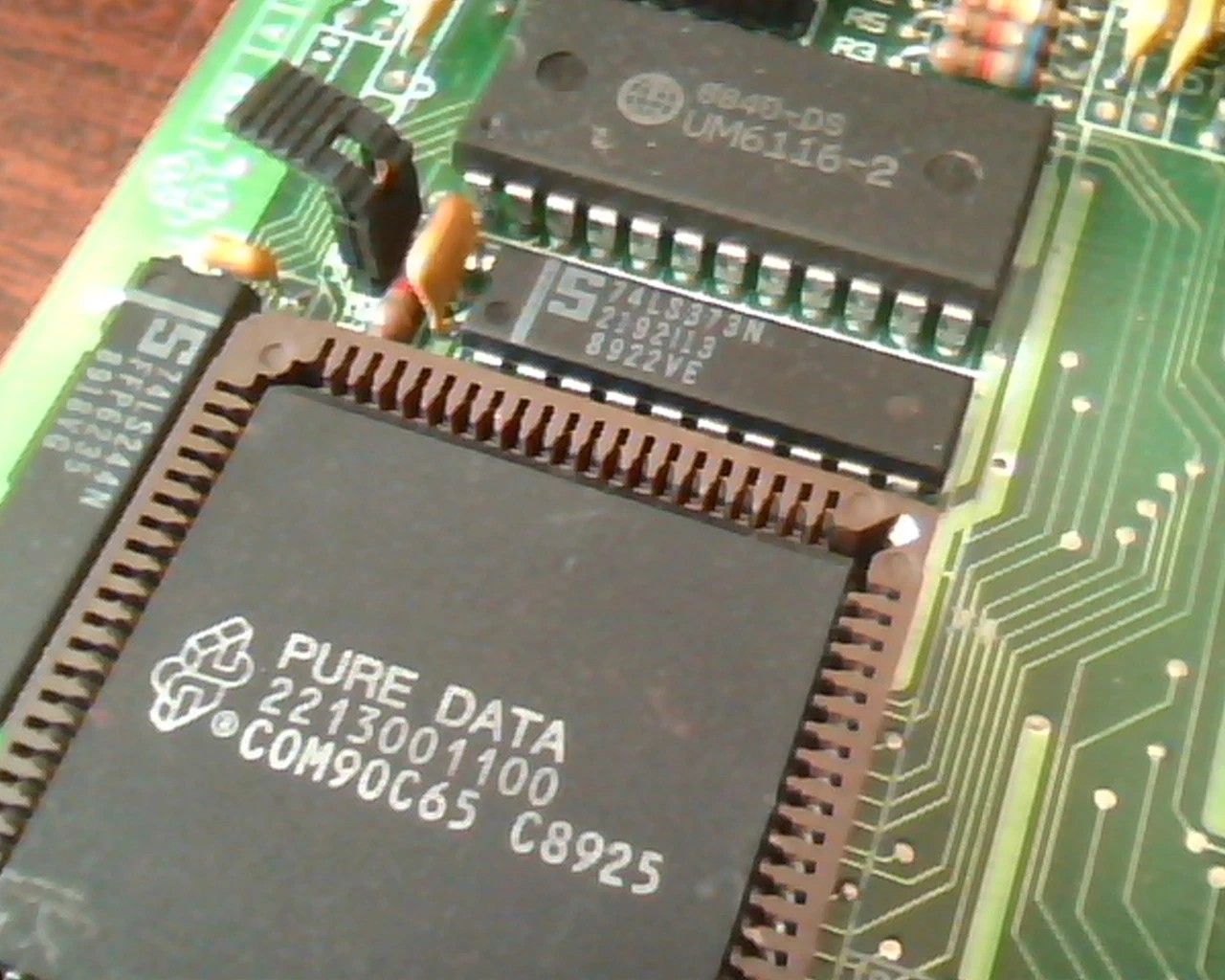 PDI507 Pure Data ARCnet 8-bit ISA NIC Network Card Twisted Pair Coax vintage - image 2