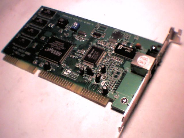 Perle 594 Network NIC ISA Card 343-3923-000 10/100Mbps Ethernet SMSC Feast FD