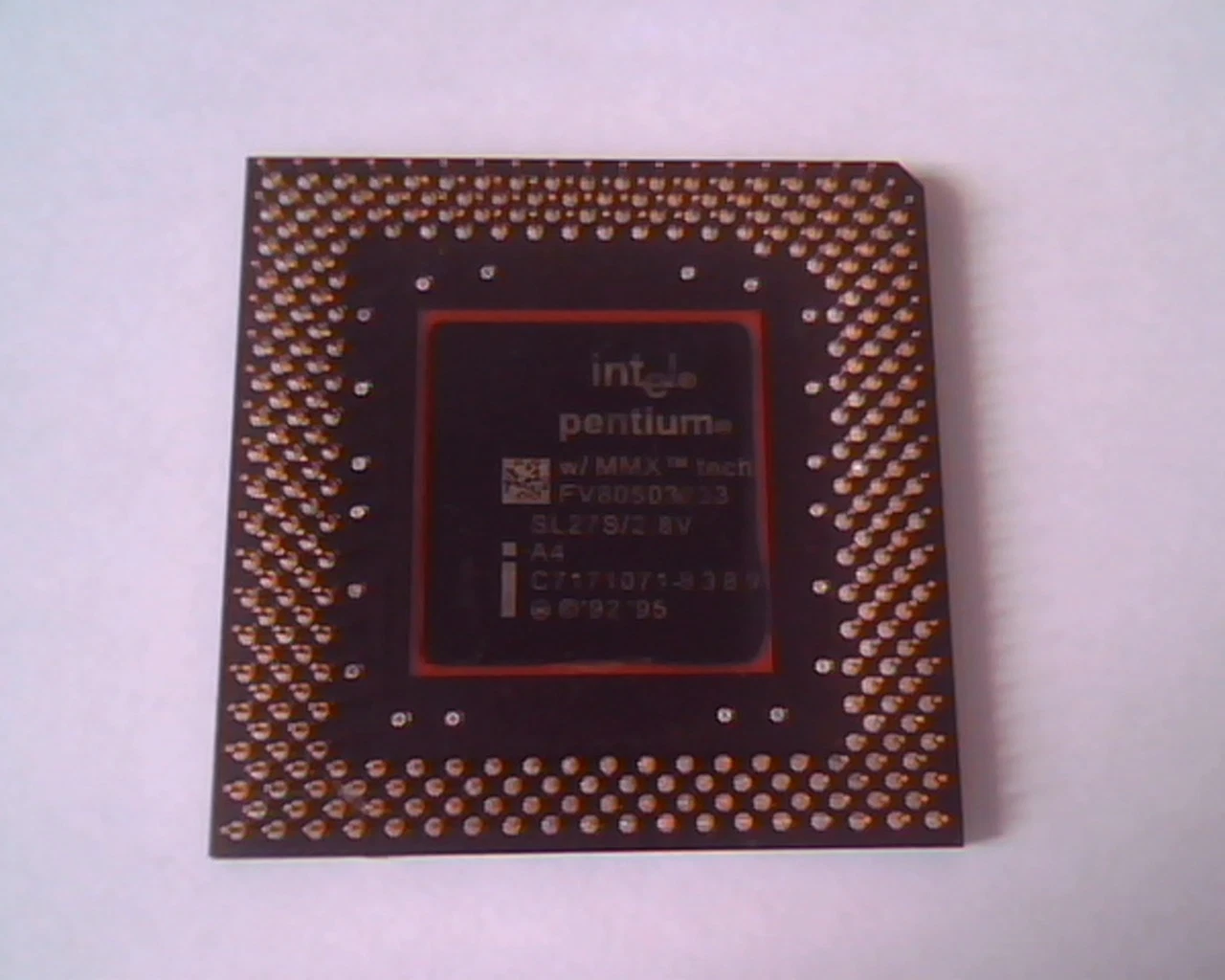 Rare CPU Chip Intel Pentium Misprint Mislabelled SL27S