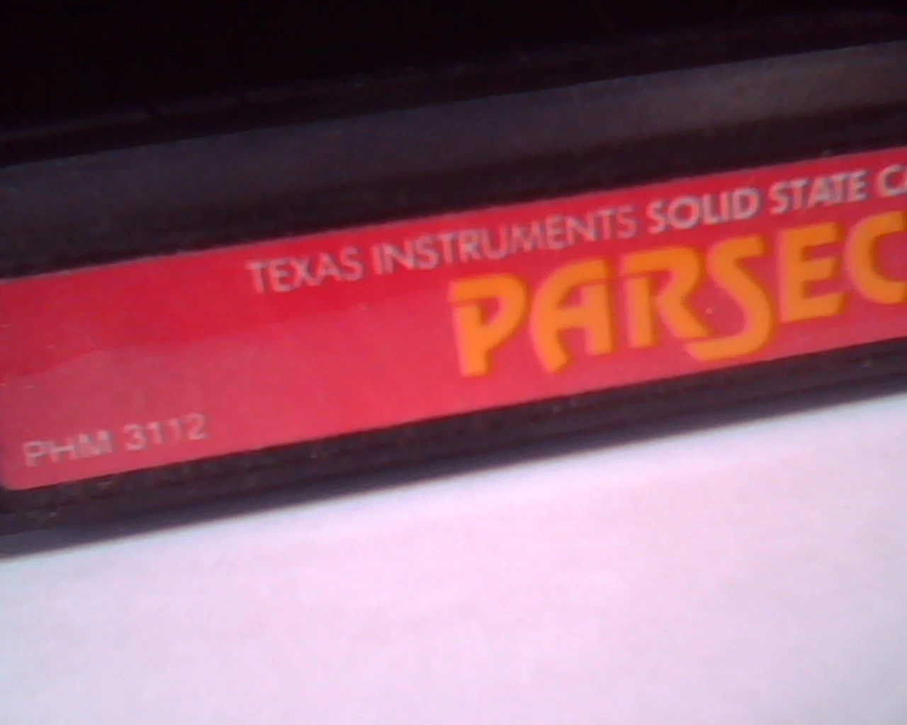 Game Cartridge Program Texas Instruments Solid State PHM3112 Parsec ATA0683 - image 3