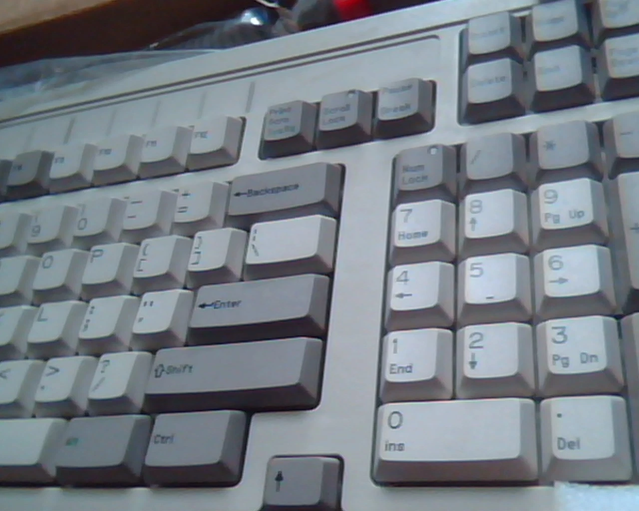 135914-001 Compaq HP Rackmount Rack Mount Keyboard NEW PS/2 Small w/ 90deg conn - image 2