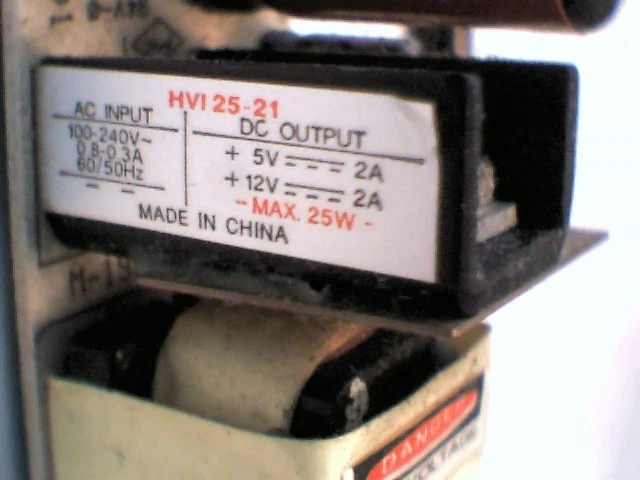 Dual DC Power Supply Hitron HVI25-21 small 25W 12V 5V switch fan open frame - image 6