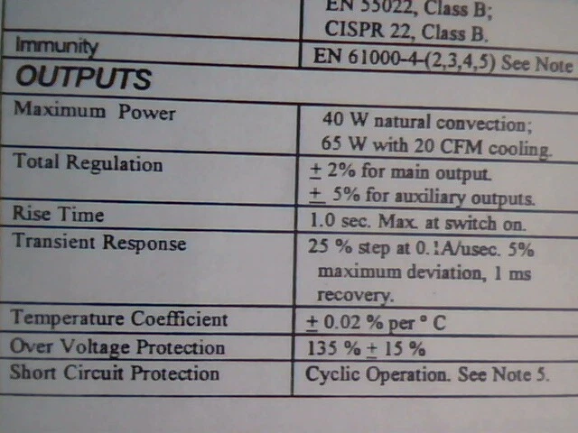 Cortech Systems GPS 65-3000-G open frame power supply 40W/65W triple 3.3V 5V 12V - image 8
