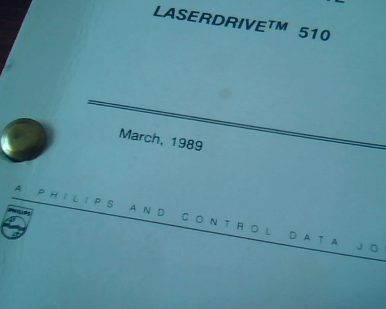 MANUAL - LMS Laserdrive LD 510 Philips Optical Drive Installation manual 1989 - image 4