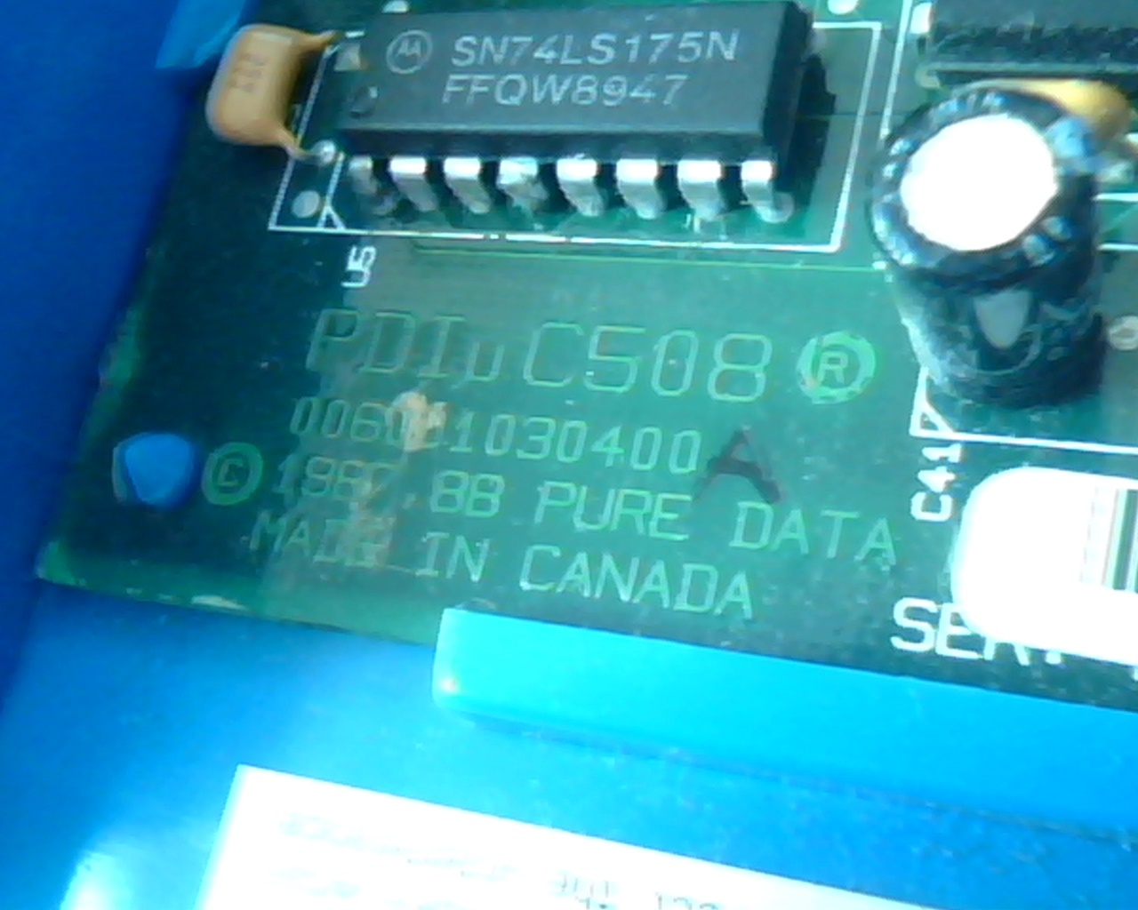 Pure Data PDIC508 MCA IBM MicroChannel ARCnet Card Coax - image 3