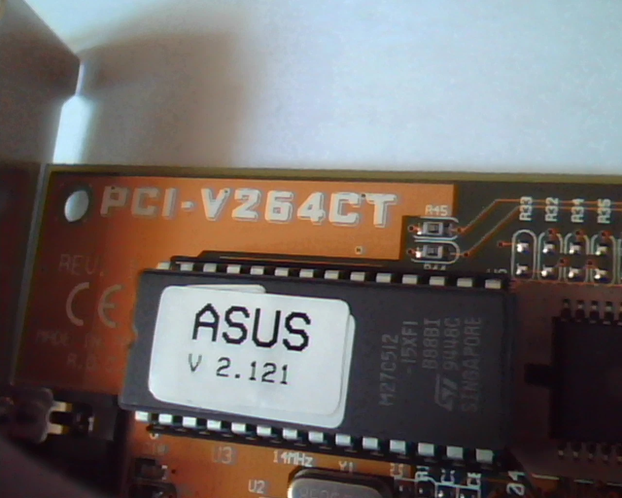 ASUS PCI-V264CT V2.121 V1.4 2MB RAM PCI Video card - image 2