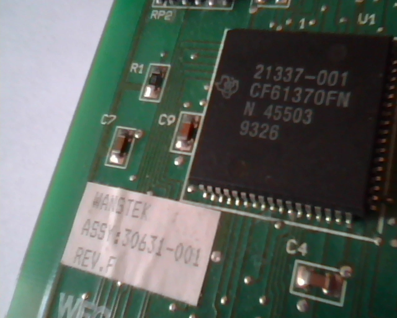 Wangtek 30631-001 QIC-02 Tape Controller 8-bit ISA 50-pin 37-pin TI CF61370 - image 2