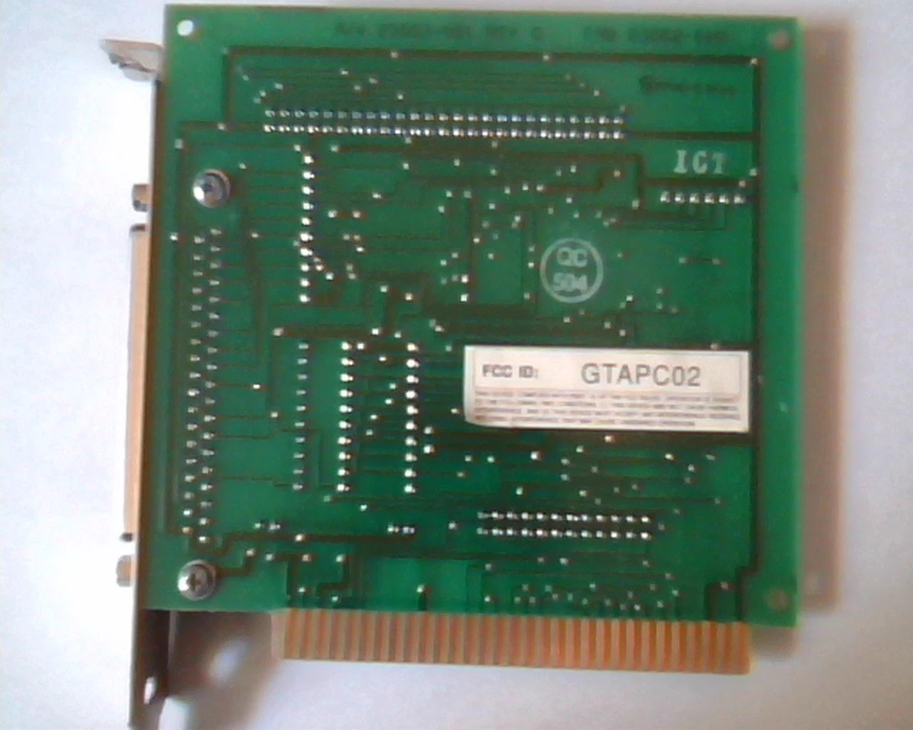 Wangtek 30631-001 QIC-02 Tape Controller 8-bit ISA 50-pin 37-pin TI CF61370 - image 6