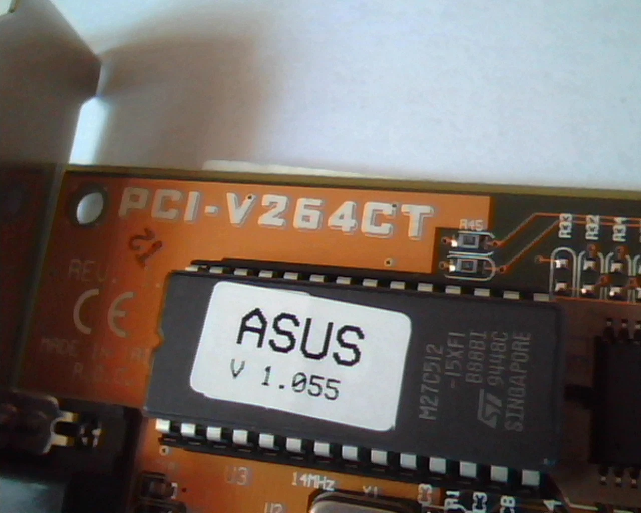 ASUS PCI-V264CT V1.055 V1.4 2MB RAM PCI Video card - image 2