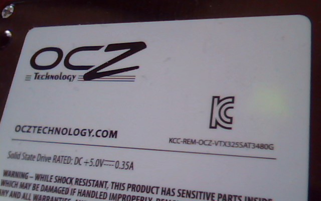 2.5 Hard Disk Drive OCZ Technology 60GB SSD SATA III Vertex VXT3-25SAT3-60G - image 2