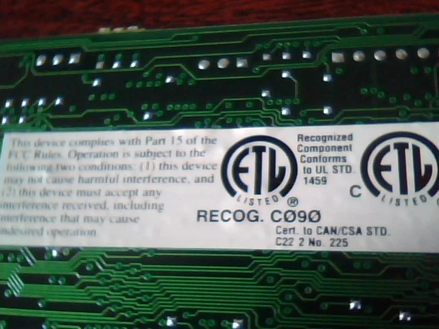 BROOKTROUT TR114+14L 802-907-06 B b Fax ISA Telephony Card 802-907-06B - image 7