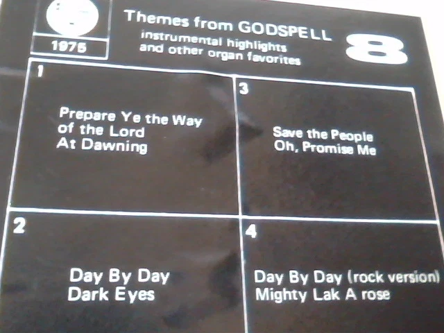 Themes from Godspell 8 tape track stereo Altone 1975 - image 3
