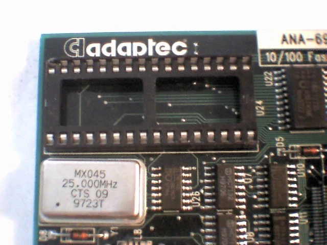 Adaptec ANA-6911/UC 10/100 fast ethernet card 110402-0405 BNC 15-pin RJ-45 Coax - image 5