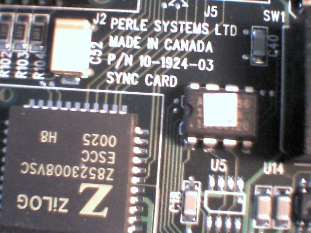 Perle Sync card 10-1924-03 01-2429 ISA Comm Network DB44 - image 5