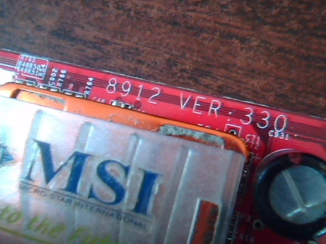 MSI AGP Video Card 8912 Ver:330 NVIDIA GeForce FX 5600 8912-040 - image 2