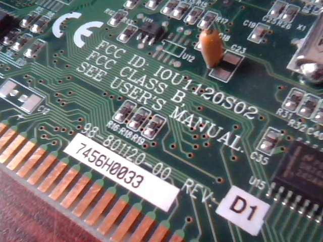 IBM 98-801120-00 Token Ring NIC PERLE #43 ISA Card - image 2