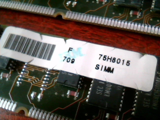 IBM RAM Memory 75H8015 64MB 72-pin SIMM 16Mx36 60ns (2) - image 2