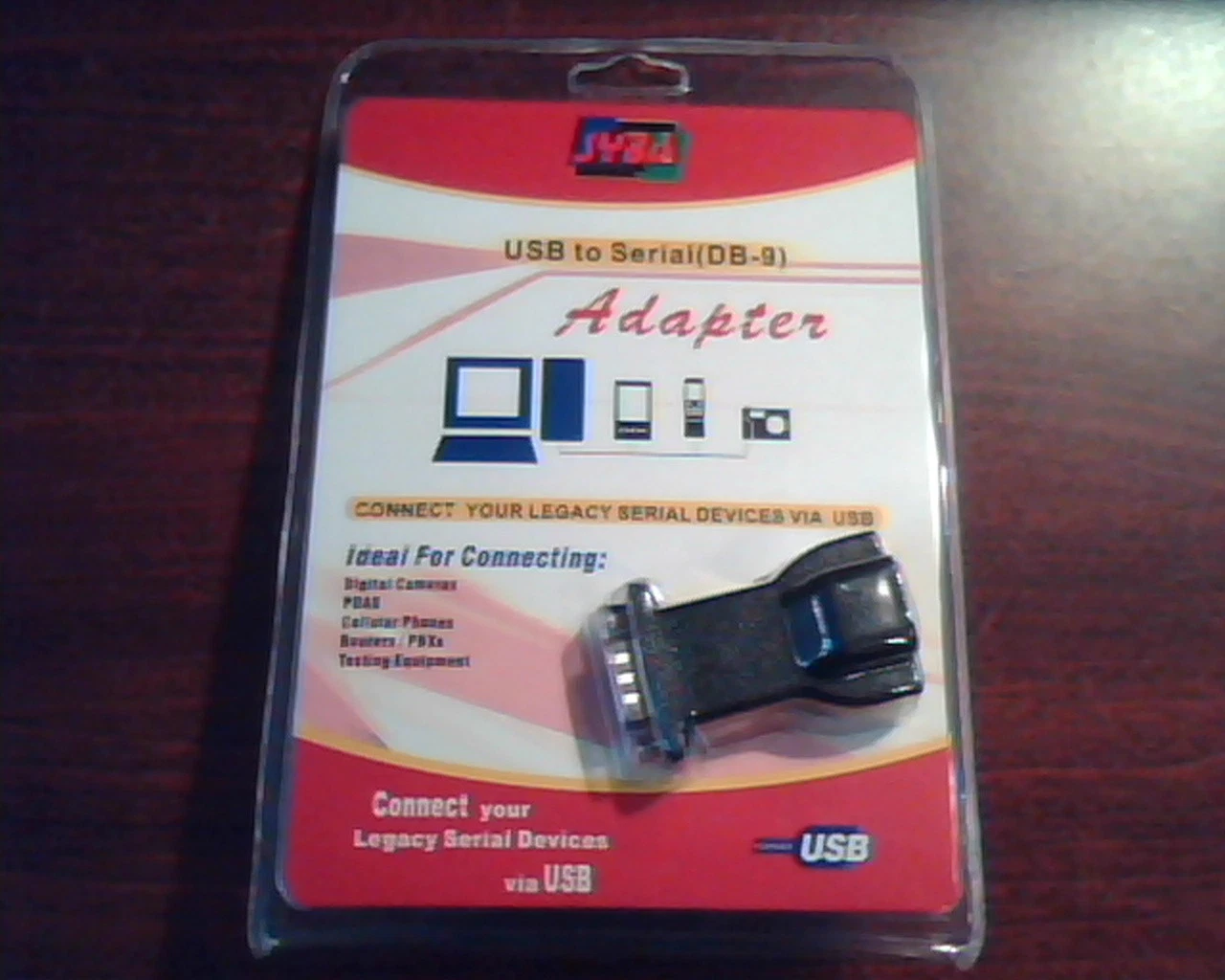 SYBA USB to Serial (DB-9) adapter connector - for cameras PDAS phones routers