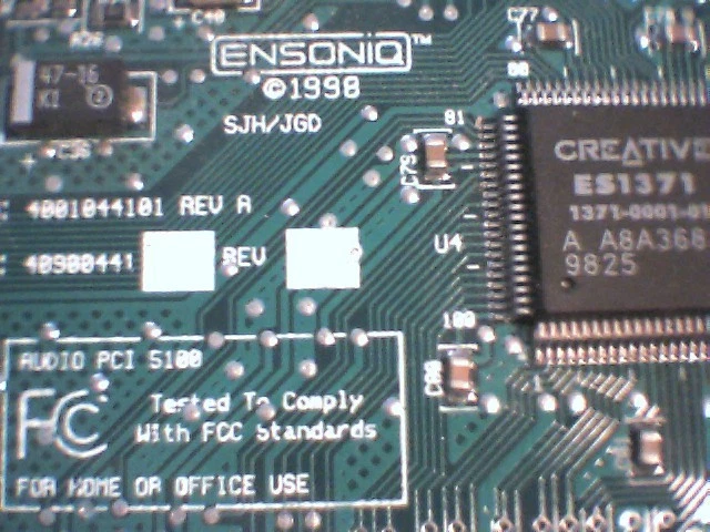 Sound Card Ensoniq AudioPCI 5100 5183-7354 PCI Card B79706 02 RevB - image 4