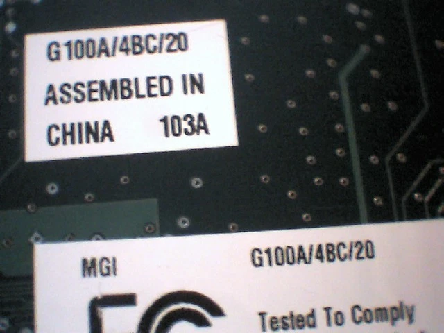 AGP card Matrox 790-01 Rev A G100A/4BC/20 103.05 MGI Prosys 10-00-02-65 VGA - image 5