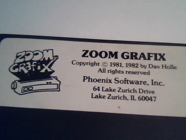Apple II Zoom Grafix Floppy disk