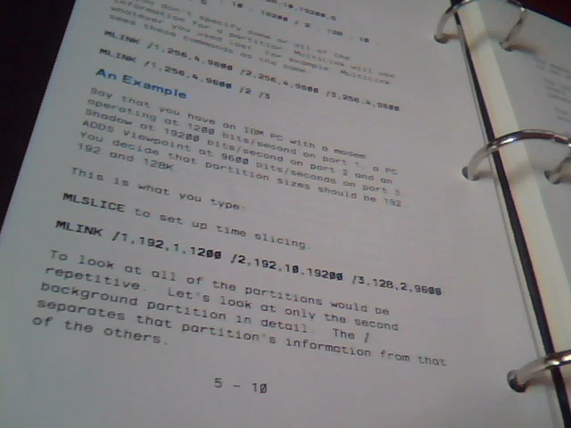 MultiLink Advanced Vintage Software IBM PC/XT/AT binder User's Guide - image 4