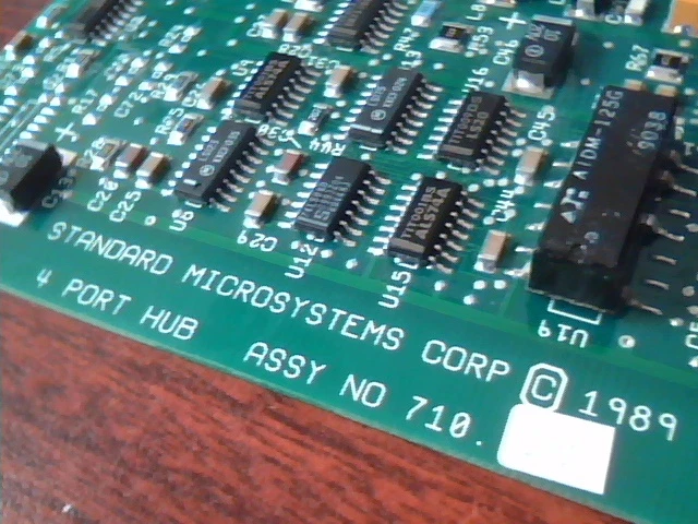 ARCNET Hub 4-Port ISA Standard Microsystems 1989 700.140 Rev B M2299-008 710.140 - image 2