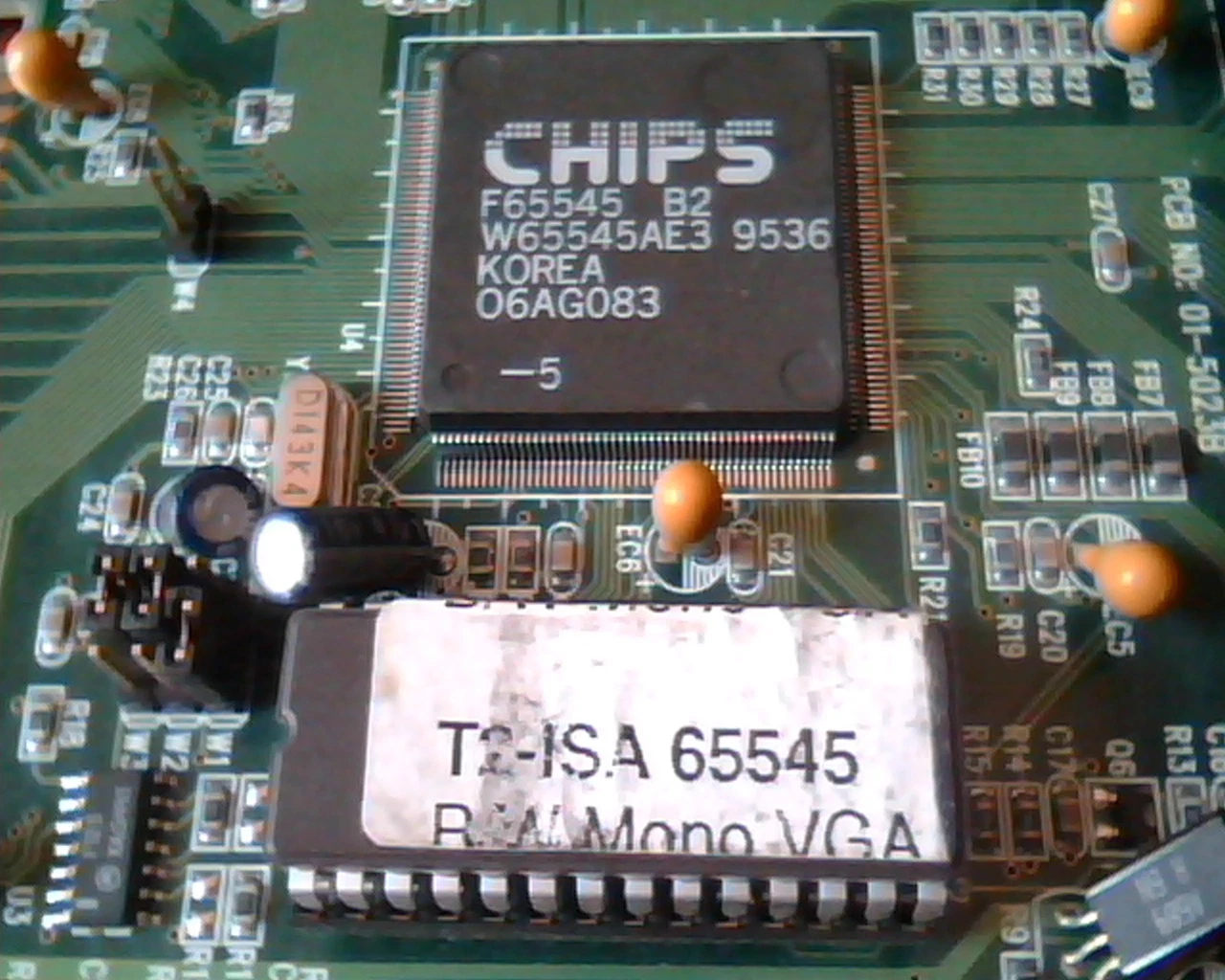 ISA Video Card BW-VGA-90 ISA-65545 Casio MD805TT00 LCD - image 2