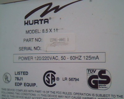 Kurta 8.5 11 Digitizer Pad PN 15901-0001 B — image 3