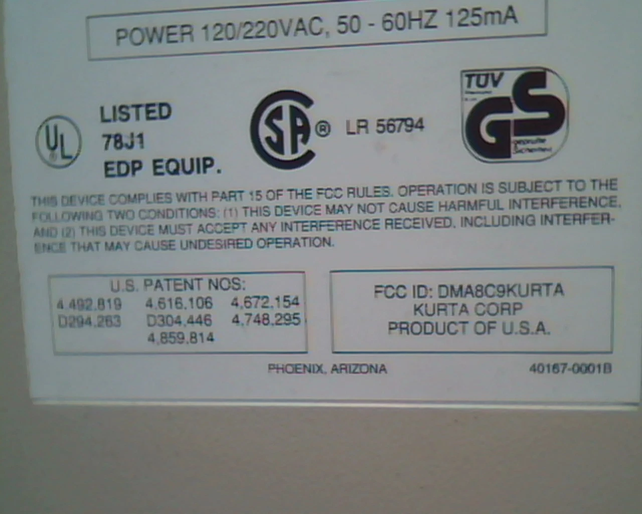 Kurta 8.5 11 Digitizer Pad PN 15901-0001 B - image 4